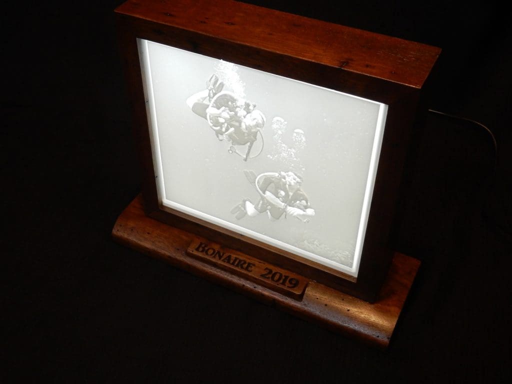 scuba diving lithophane